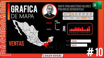 🌎 Como hacer un grafico de MAPA en Excel, Dashboard con grafico de mapa, MAPA Interactivo en Excel