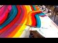 Sharing my Abstract Painting Process For current Art Commission (Part 1)