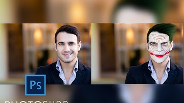 Photoshop Tutorial:How to convert FACE into JOKER face