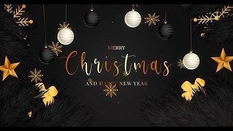 Merry Christmas 2024 And Happy New Year 2024 Intro 2 | After Effects template - Envato elements