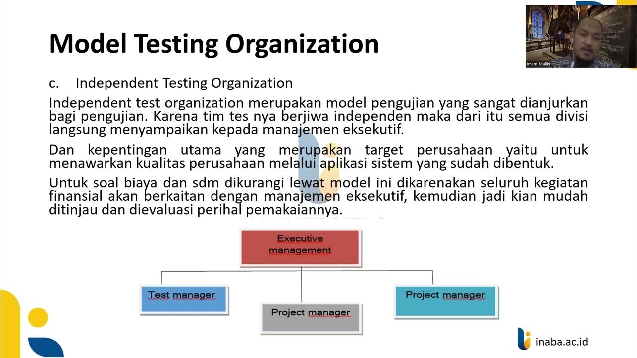 Test organization. Test organization