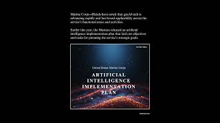 Marine Corps postpones generative AI workshop due to lapse in appropriations Marine Corps postpones generative AI workshop due to lapse in appropriations