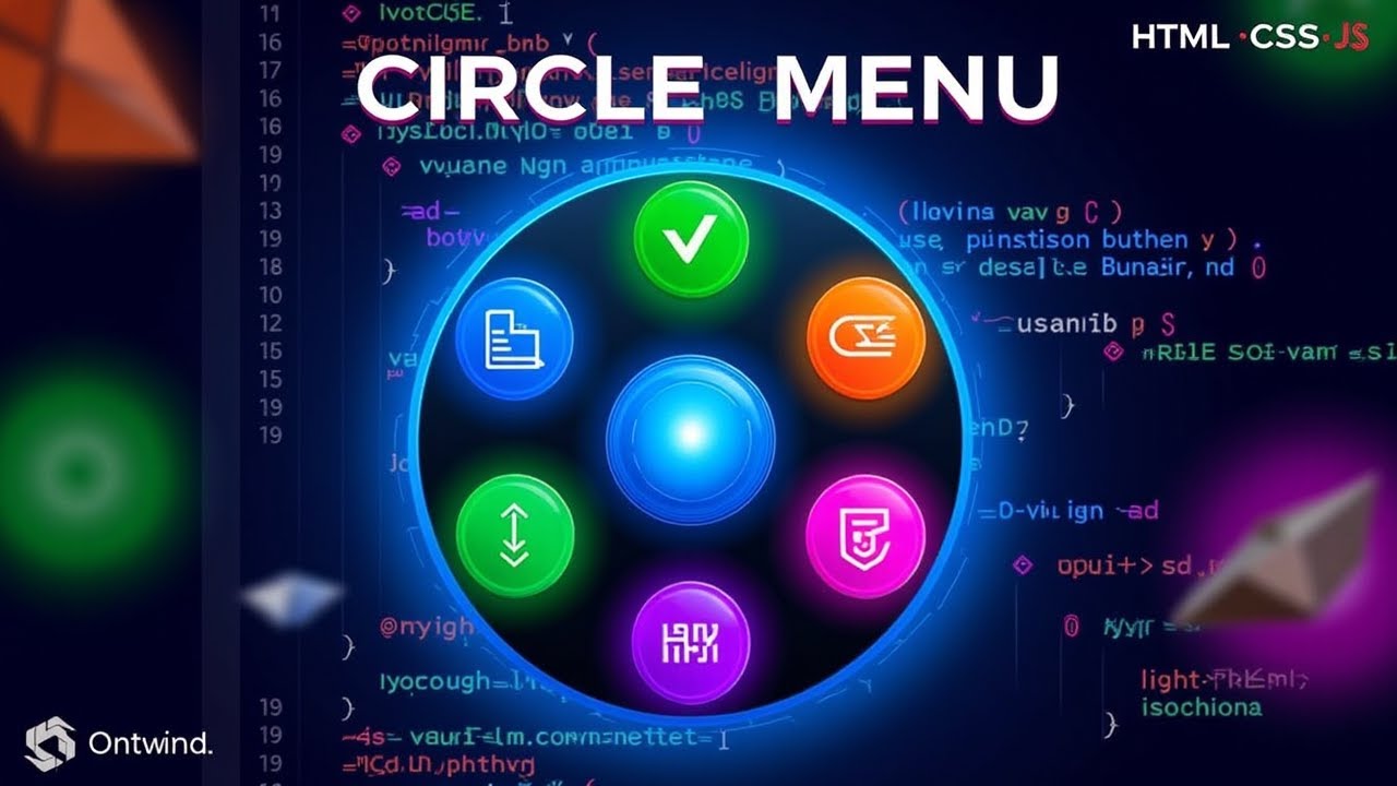 Creative Circle Navbar with Animated Menu | HTML, CSS & JavaScript ...