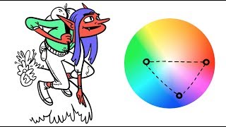 Coloring Characters using the Triadic Theory