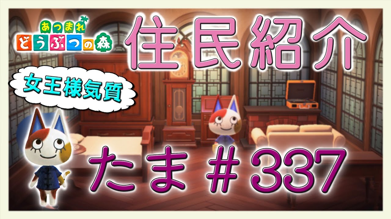 たまあつ！HP あつ森住民紹介 たま＃337 New Horizons Purrl - YouTube