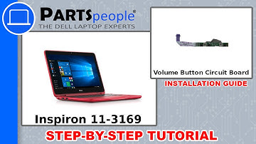Dell Inspiron 11-3169 (P25T002) Volume Button Circuit Board How-To Video Tutorial