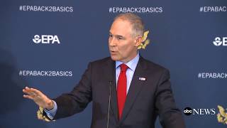 EPA Administrator Scott Pruitt delivers remarks on new auto emissions rules | ABC News