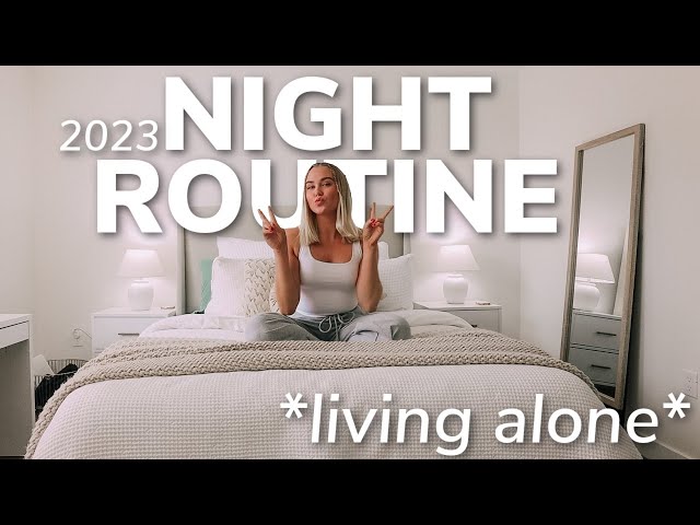 My Night Routine  Living Alone 