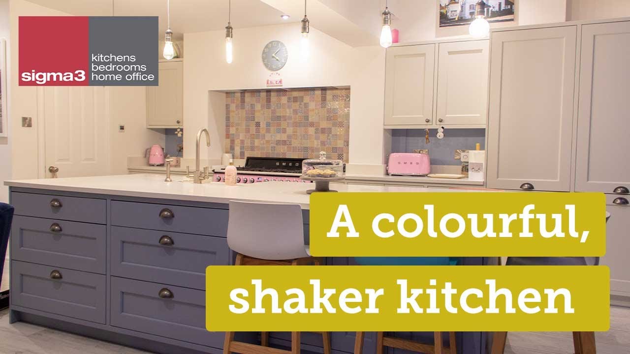 A family shaker kitchen by Sigma 3 Kitchens in Esher