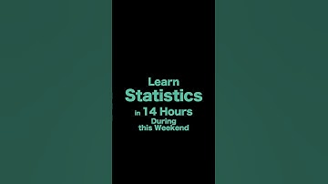 Learn Statistics for Data Science in only 14 hours on codanics youtube channel in urdu and hindi
