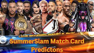 SummerSlam 2024 Match Card Predictions   p