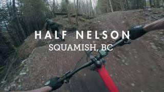 Mountain Biking Half Nelson flow trail, the crown jewel of Squamish, BC