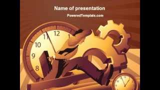 Business Rush Hour PowerPoint Template by PoweredTemplate.com