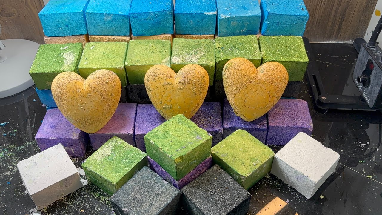 Bye-Bye 2025 | Mass Crush Reformed Gymchalk Blocks | Oddly satisfying 