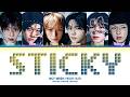 NCT WISH Sticky Lyrics 엔시티 위시 Sticky 가사 Color Coded Lyrics 