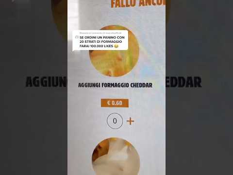 ORDINO 20 STRATI di FORMAGGIO al BURGERKING! Si può fare?