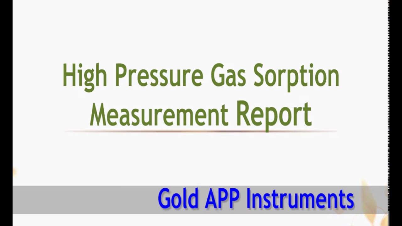 high pressure gas adsorption analyzer analysis report for active carbon