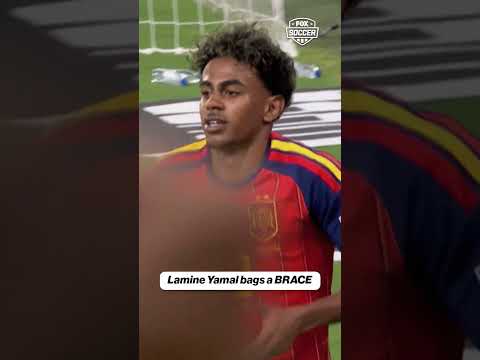 Lamine Yamal found his second of the match from the tightest of angles🇪🇸 #Soccer #Spain #LamineYamal