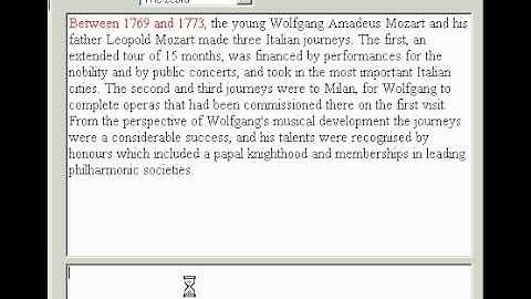 Visual basic demo - Typing test