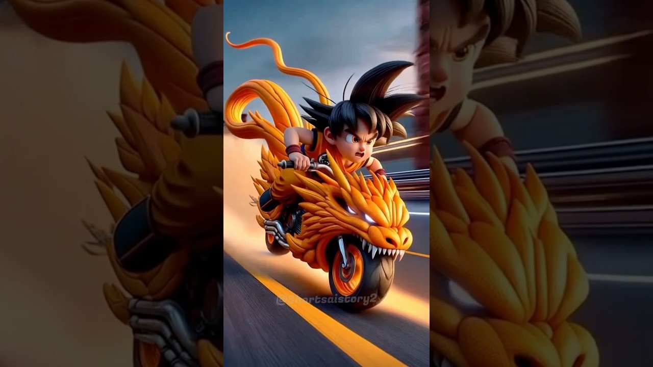 Goku Fruit Race bike 🏍️ dragonball story 😍 