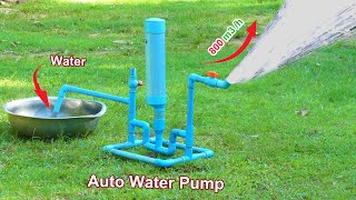 we turn pvc pipe into hight speed water pump without electricity easy way