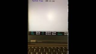 Screen flickers in Thinkpad BIOS Setup