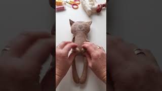 Cat doll sewing pattern - Link in comments #cutecat #sewing #diy #sewingproject #howto