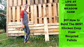 chicken pallets coop build diy recycled