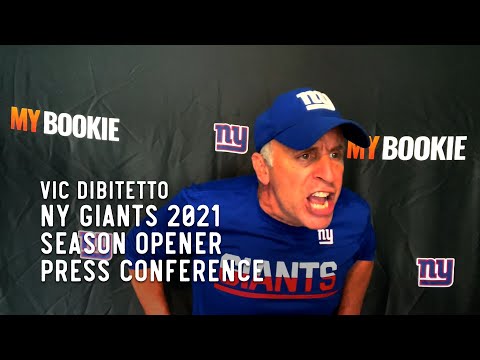 NY Giants 2021 Season Opener Press Conference with Vic DiBitetto | VicDiBitetto.net