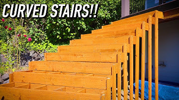 Build Update: Framing Some Curved Stairs || Dr Decks