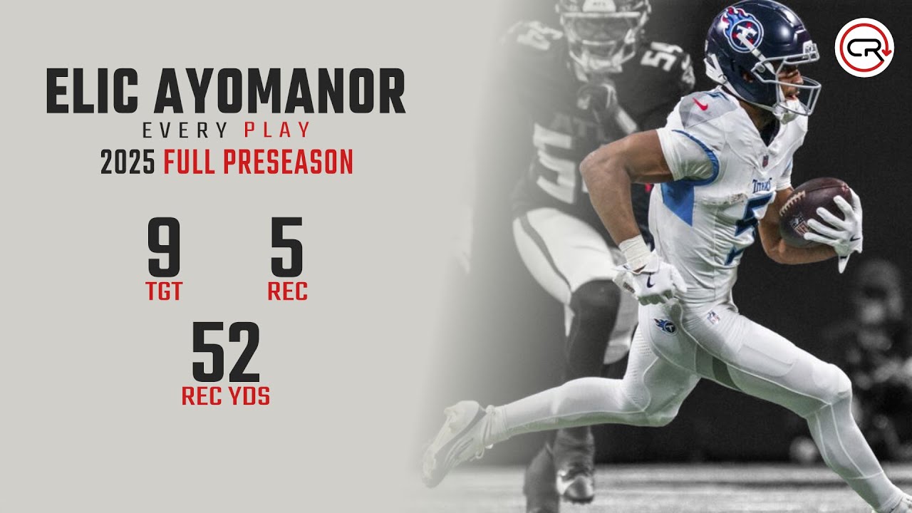 Elic Ayomanor 2025 Preseason Highlights | Every Target and Catch