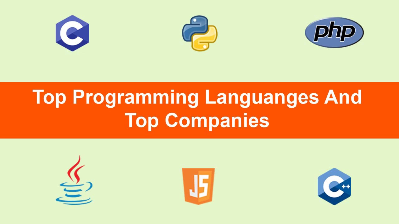 Top Programming Languages And Top Companies Using It - YouTube