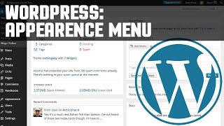 Wordpress Tutorials: How to use the appearance settings in Wordpress