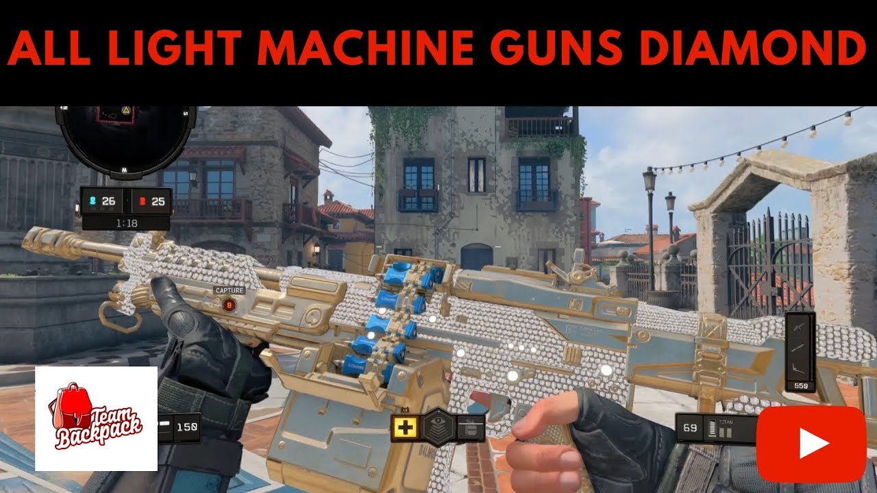 All Light Machine Guns Diamond Call Of Duty Black Ops 4