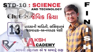 std 10 science chapter 6 જૈવિક ક્રિયાઓ part 13 NCERT COURSE Lakshacademy Ravi Kalathiya vaibhavsheta