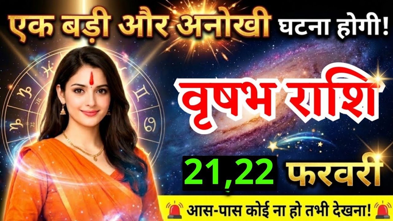 22 फरवरी, वृषभ राशि वालों एक बड़ी और अनोखी घटना होगी, Vrishabh Rashi