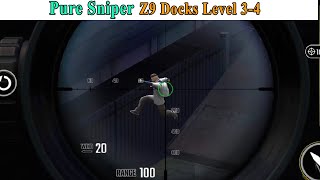 Pure Sniper Z9 Docks Campaign 3-4 | City Gun Shooting | How to play pure sniper screenshot 4