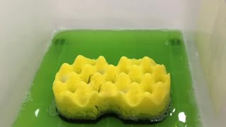 Asmr Sponge Squeezing - Lime Charcoal Ajax Fabuloso