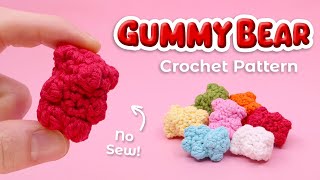 Crocheted Gummy Bears || Beginner Amigurumi Crochet Pattern