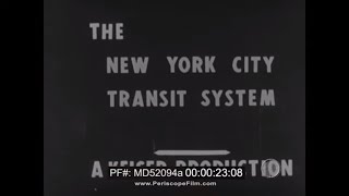 1955 NEW YORK CITY & BROOKLYN ELEVATED RAILROAD RAPID TRANSIT SUBWAY & TROLLEYS (SILENT) MD52094a