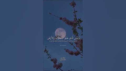 أواخر سورة يس "أَوَلَمْ يَرَ الْإِنسَانُ أَنَّا خَلَقْنَاهُ مِن نُّطْفَةٍ ..." اسلام صبحي part2