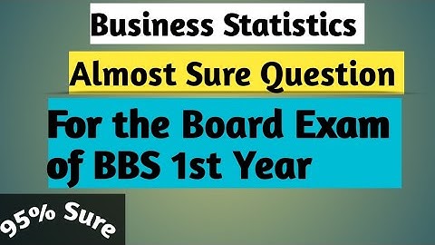 Business statistics almost sure Question 4 the Board Exam! Matrix Long Question of 10 marks!