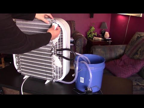 DIY AC Air Cooler! Homemade AC Air Cooler! (No Added Humidity) - Box Fan conversion Air Conditioner