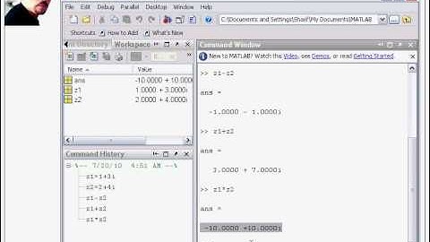 matlab : complex number (part1)