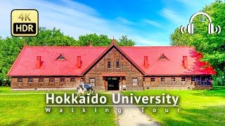 Hokkaido University Early Summer 2023 Walking Tour - Hokkaido Japan [4K/HDR/Binaural]