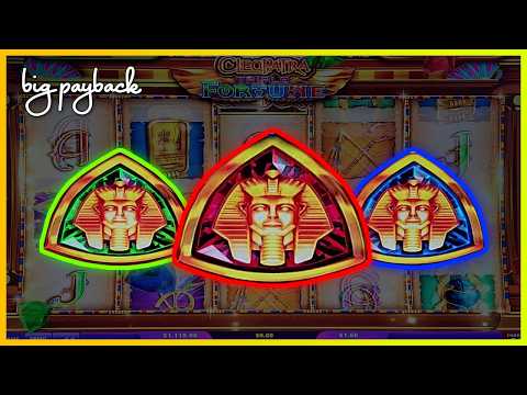 NEW Cleopatra Triple Fortune Slots! DOWNTOWN GRAND LAS VEGAS!