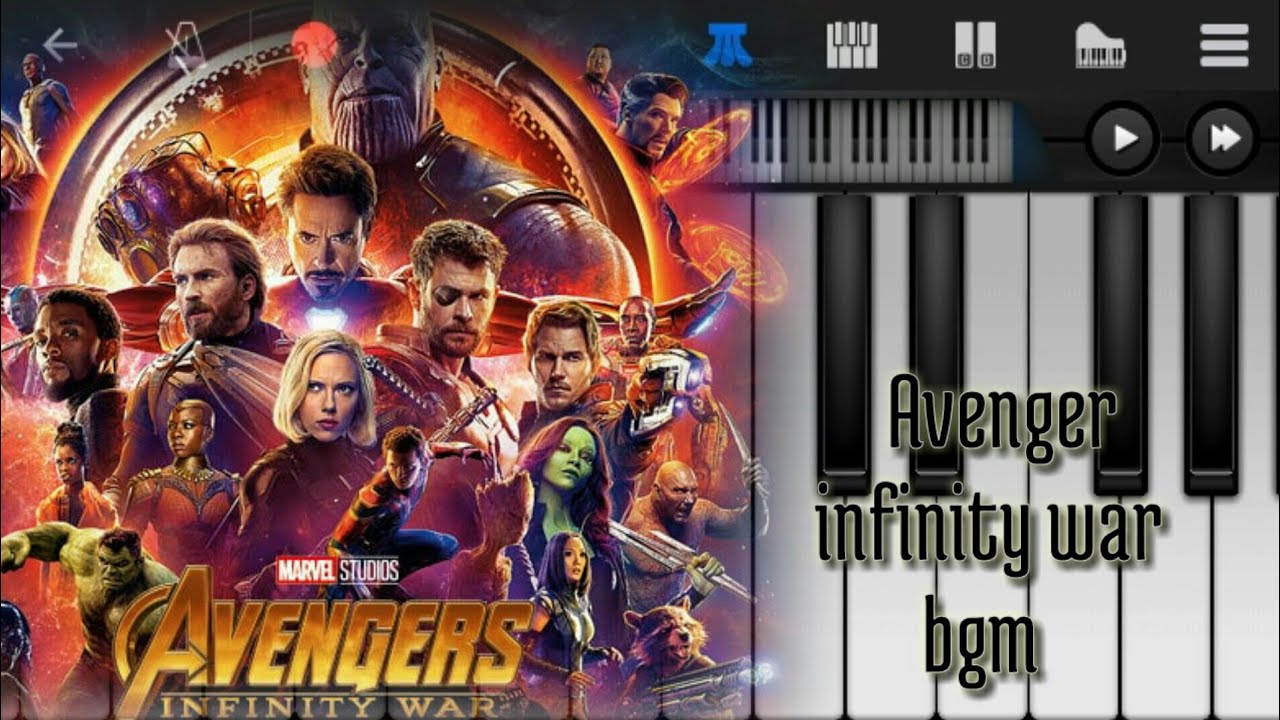 Avengers infinity war bgm | Marvel | Captain America | Avenger theme music | piano note bgm