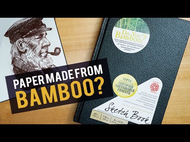 Paper made from Bamboo?  Testing Pentalic's Bamboo Sketchbook 