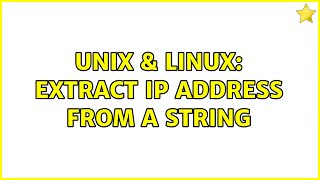 Famous Unix & Linux: Extract IP address from a string (4 Solutions!!) Profile