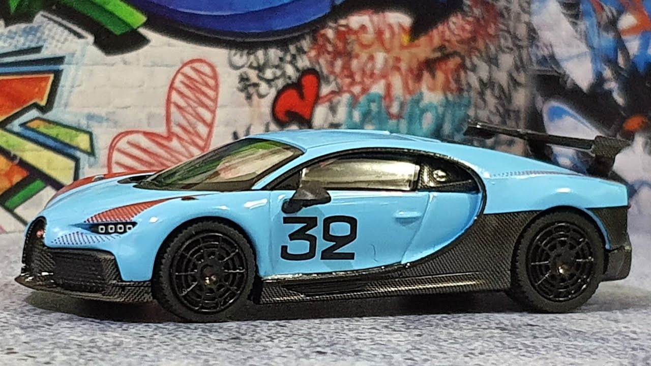MINI GT Bugatti Chiron Pur Sport "Grand Prix" / No. 487 Unboxing